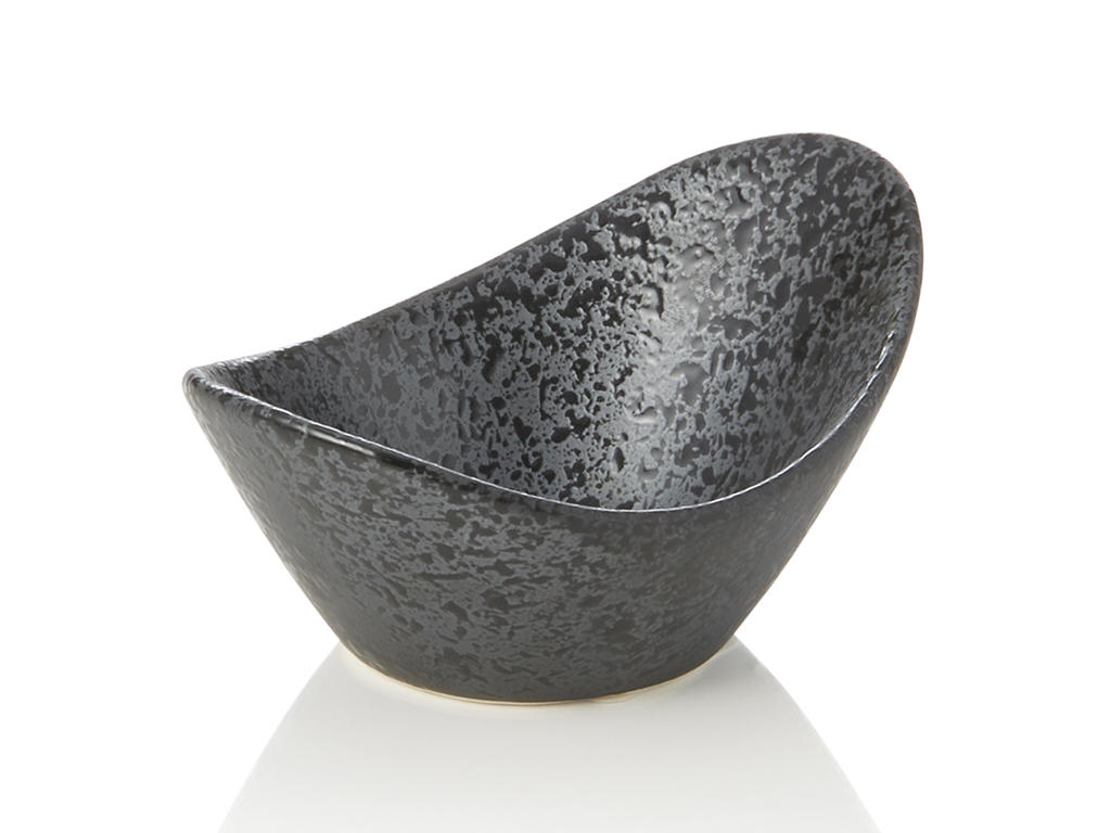 Ceramic Bowl Black 11x8.5x5cm 70ml