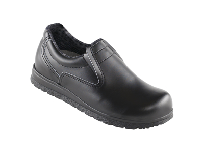 Work shoes with elastic, black