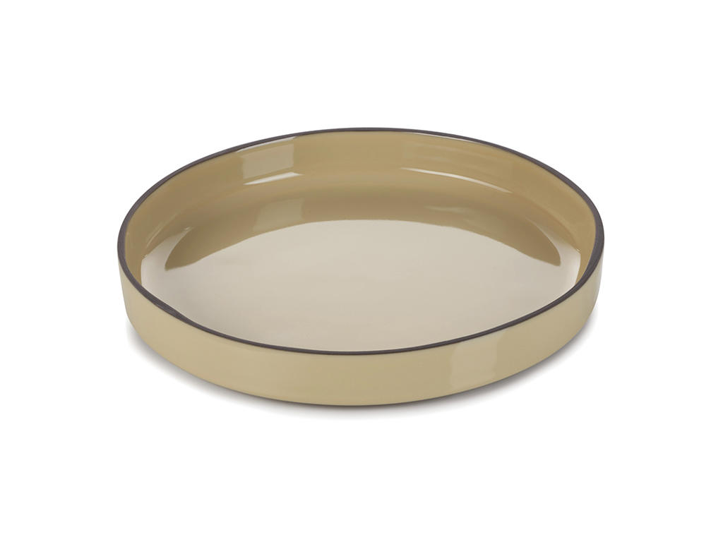 Plate Ø23 cm Beige Caractere