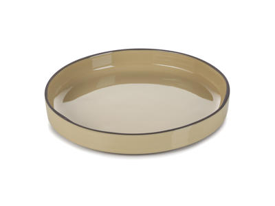 Plate Ø23 cm Beige Caractere