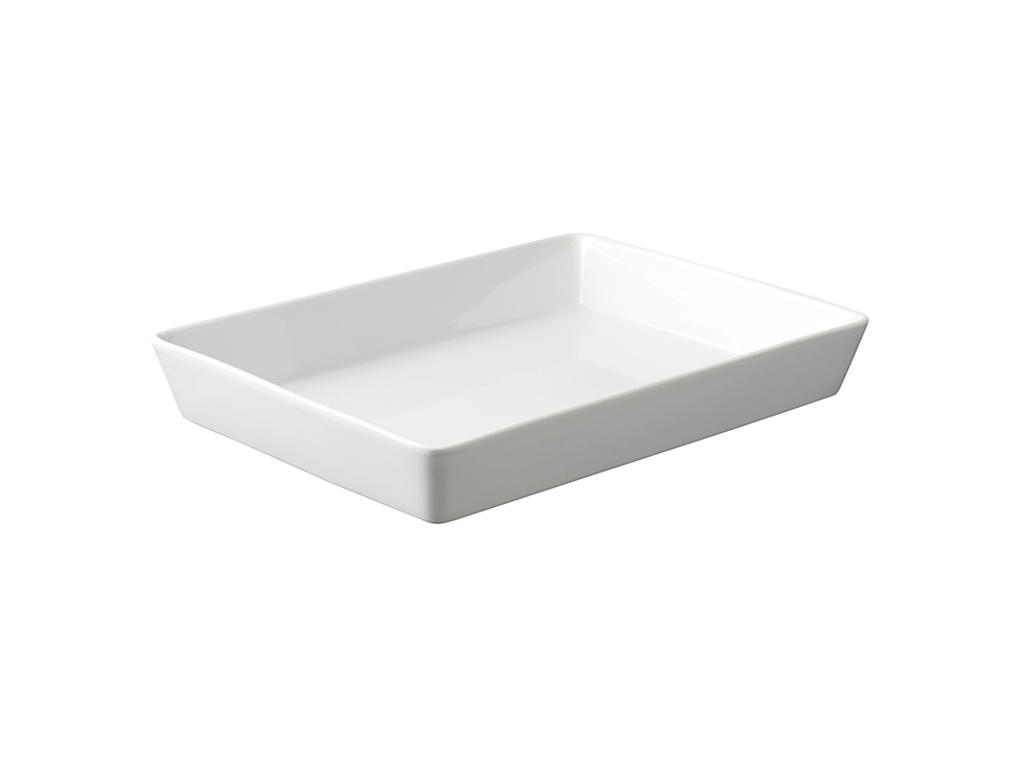 Dish porcelain 35x25x7 cm Aroma White