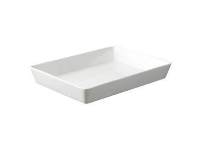 Dish porcelain 35x25x7 cm Aroma White