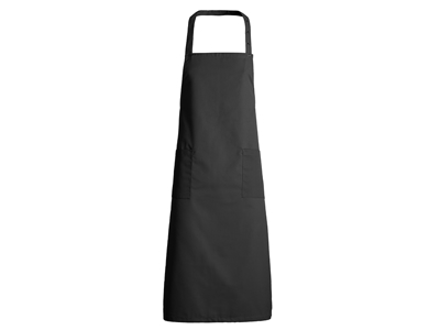 Smock apron with pockets black 95x100