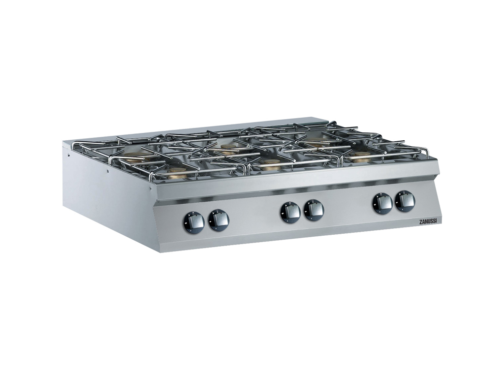 Cooking table 6 burners for gas 1200 mm 900