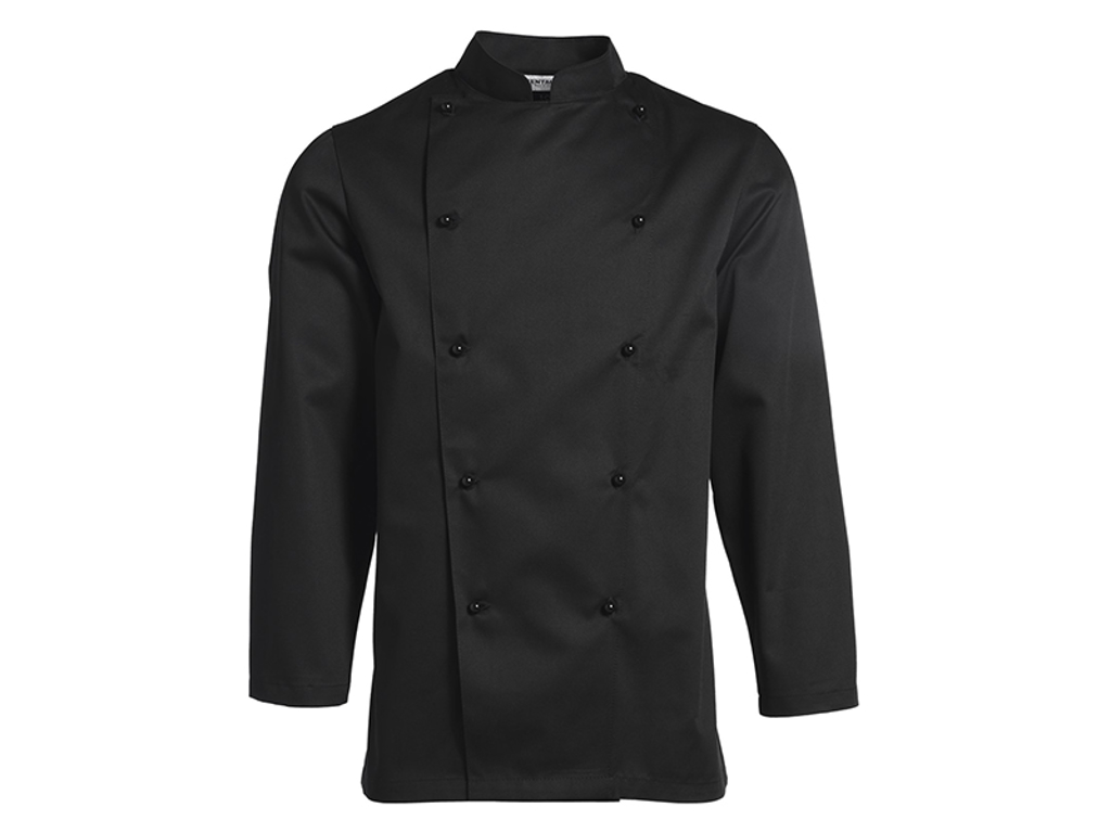 Kentaur Chef Jacket Men Black with Long Sleeve