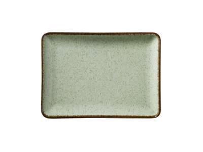 Plate rect 27x20 cm Pearl Green