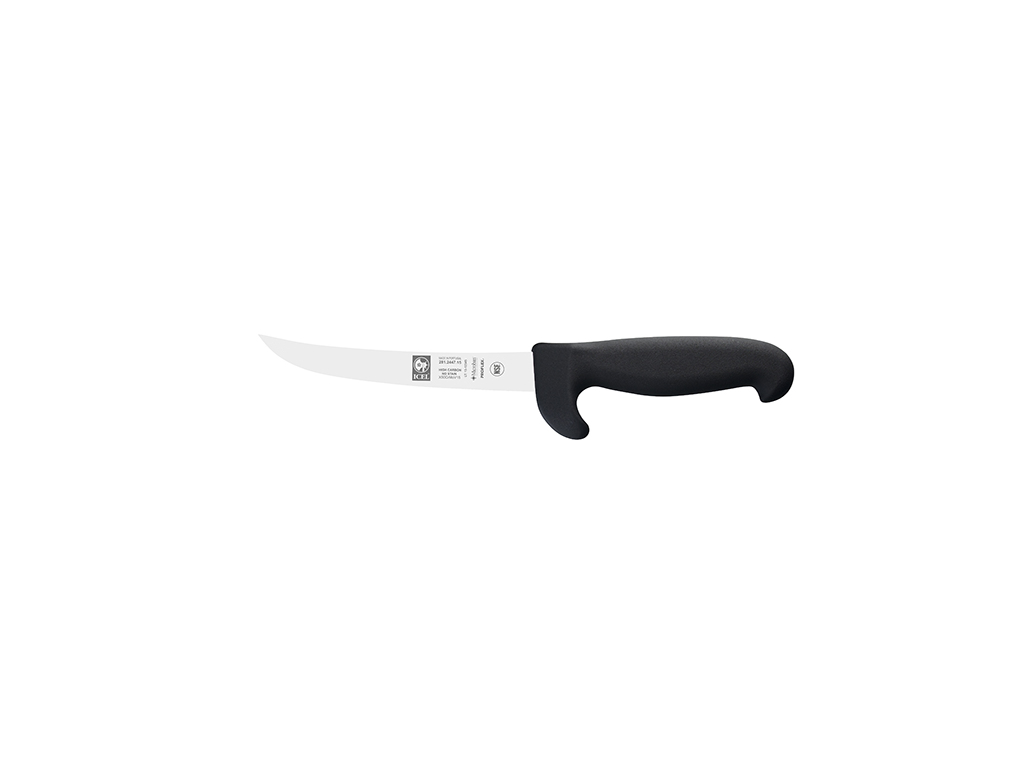 Boning Knife - Stainless Steel - Black - 15cm - With Finger Guard