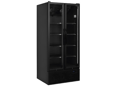 Display refrigerator 2 doors Black 535 ltr