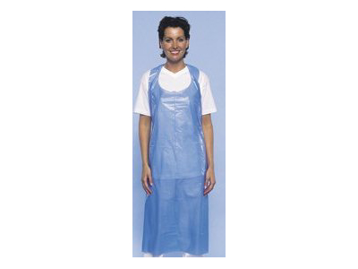 Disposable Apron Blue 100 pcs. PS 125x80