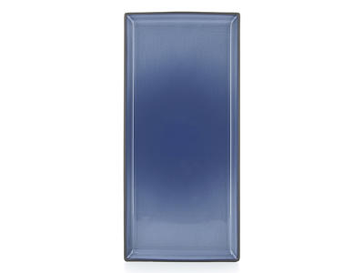 Plate Rectangle 32.5x15 cm Blue Equinoxe