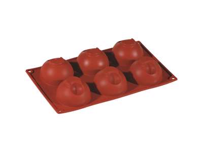 Baking Mold Silicone 1/3 GN 6 semipheres