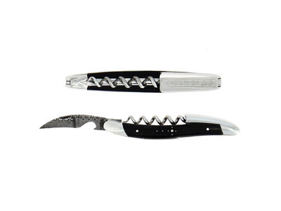 Waiter corkscrew Damascus Black