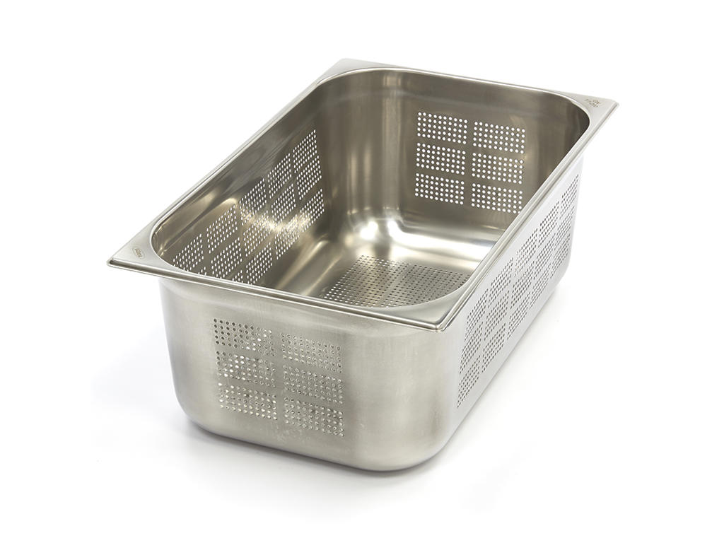 Perforated Canteen Container 1 / 1GN in Stainless Steel | 200mm