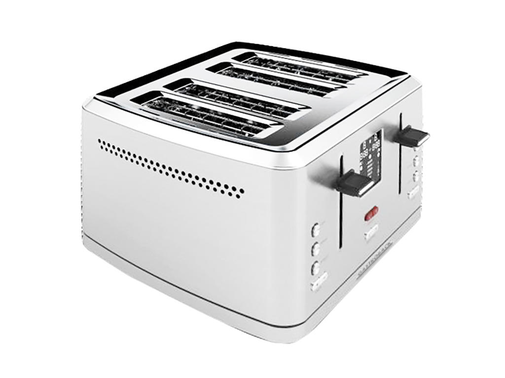 Toaster 4 Slices incl. Grid for Buns