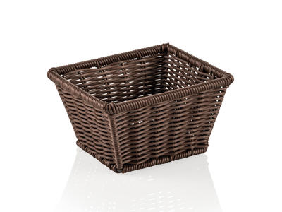 Basket Brown 1/6GN 17.5x16x10 cm Weaver Pro