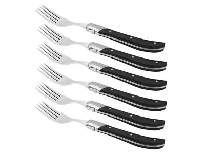 Laguiole Fork Black Ebony 6 pcs. Hâws