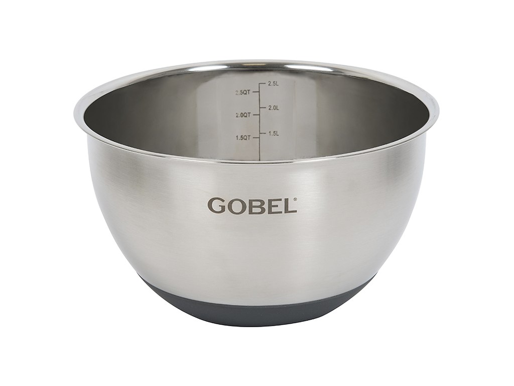 Whisking bowl RF with silicone bottom Ø20cm