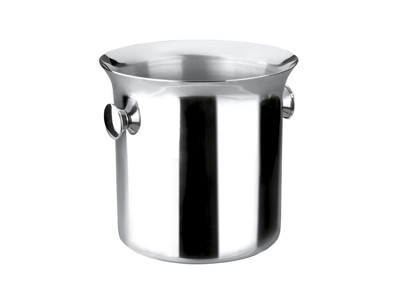 Wine cooler ø 18 cm in polished stainless steel