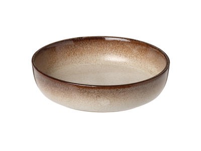 Plate Deep Søholm Sonja Brown Ø 18 cm