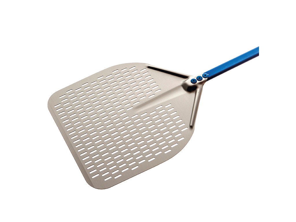 Pizza shovel 36x36 cm ALU perf. 150 cm
