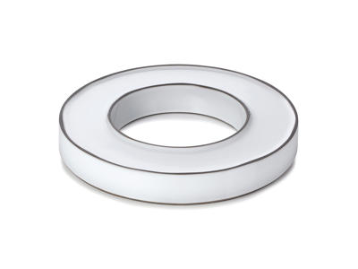 Plate Ø27.5 cm White Caractere