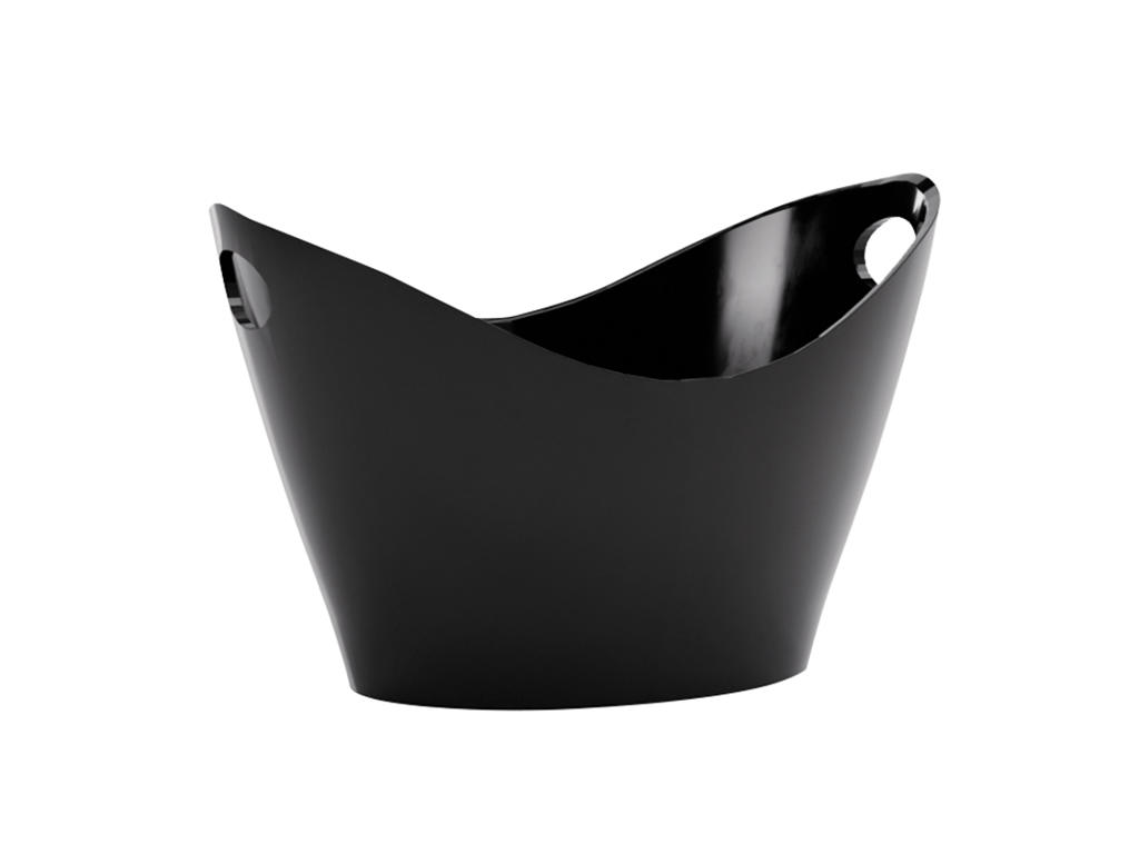 Champagne Bowl 12 ltr Black plastic