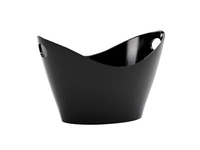 Champagne Bowl 12 ltr Black plastic
