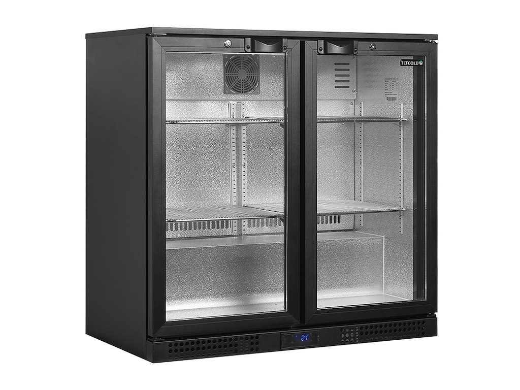 Backbar 2 doors Black 188 ltr 900x520x900