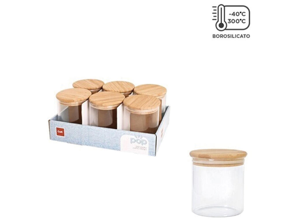Storage Jar with Bamboo Lid 0.8 L