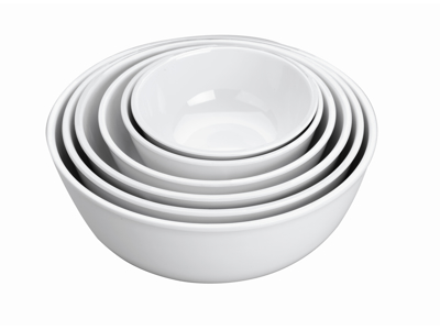 Melamine Bowl White Ø14.9x6.5 cm 0.6 liter