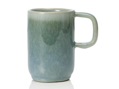 Green Stoneware Mug 370ml - 110x75x75mm