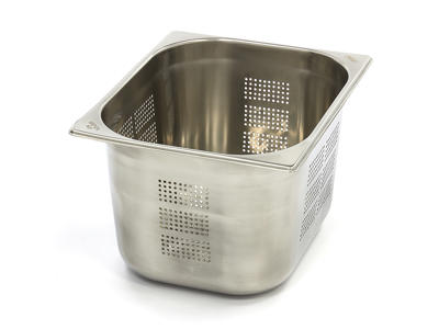 Perforated Canteen Container 1/2GN in Stainless Steel | 200mm