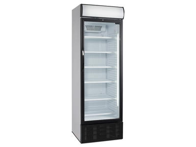Display refrigerator 374 ltr. White with light top
