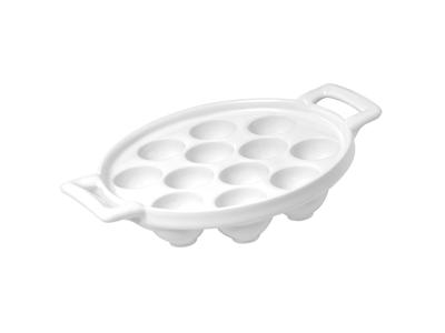 Snail Plate Belle Cuisine White