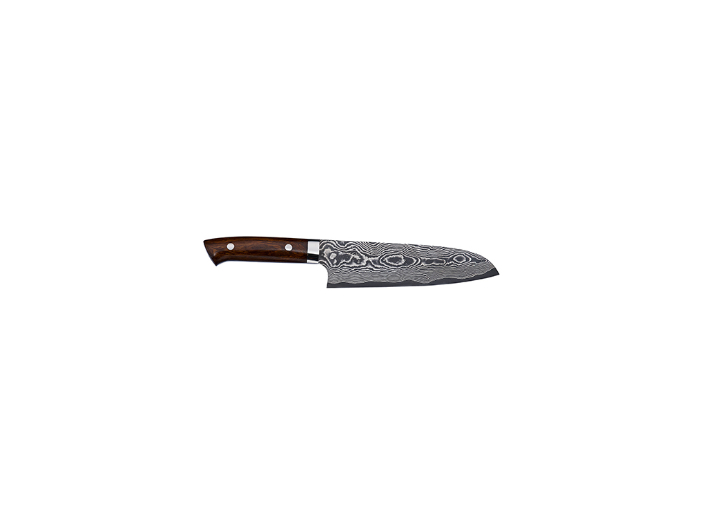 Santoku knife, 18 cm, Takefu, VG-10, 61 layers, Ironwood handle