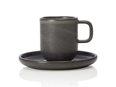 Gray Stoneware Espresso Cup 90ml - 65x55x55mm