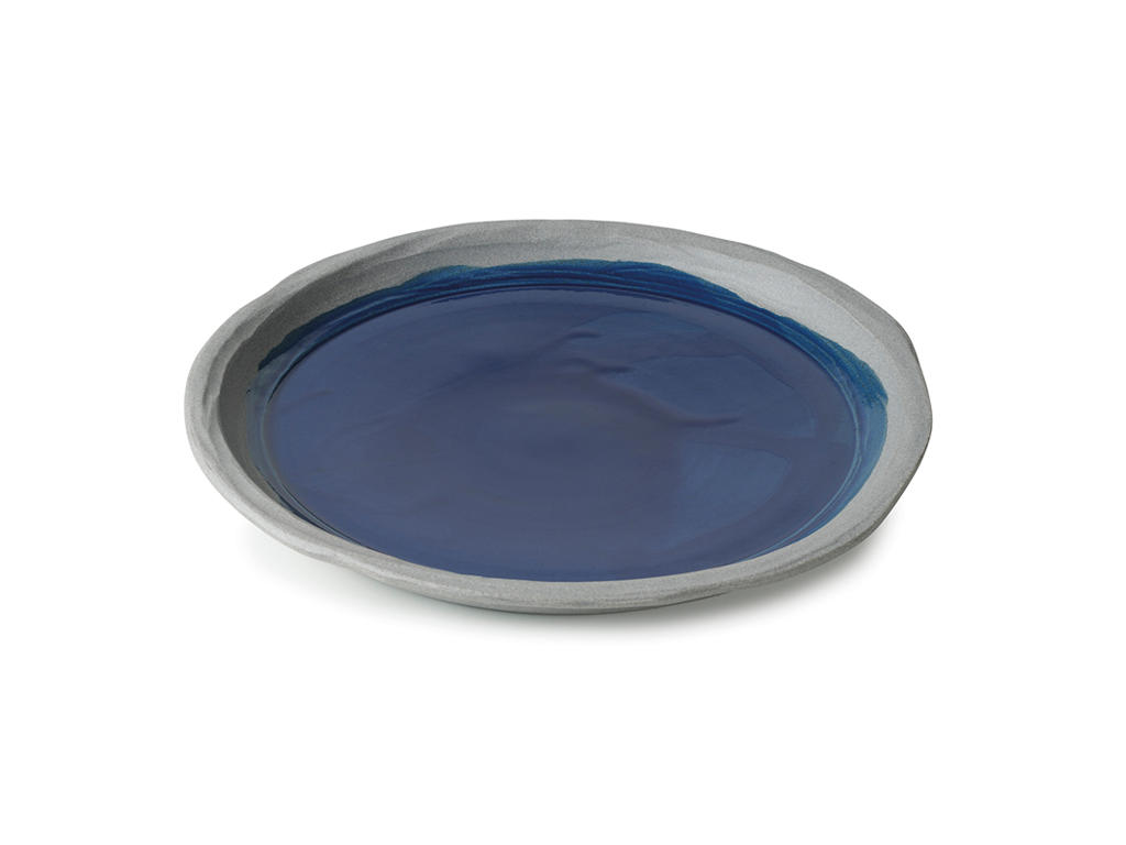 No.W Dessert Plate Ø 21.5 cm Blue/Gray