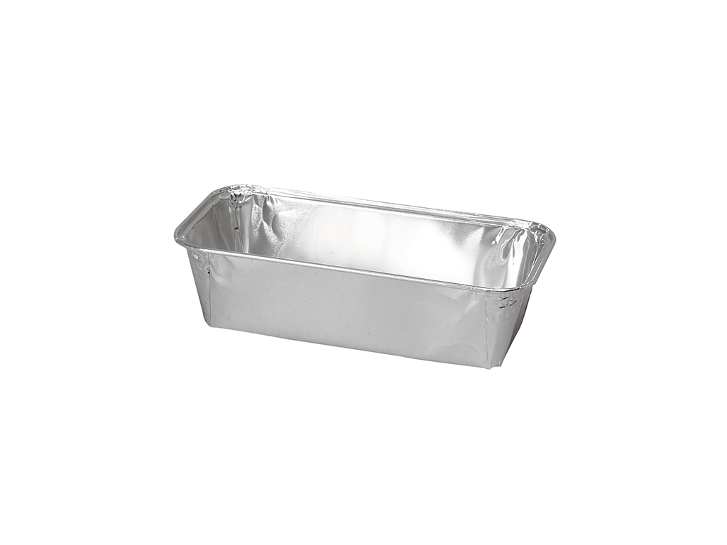 Aluminum tray w/lid 550 ml 8.8x18.8 cm 100 pcs.
