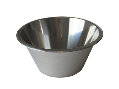 Conical stainless steel bowl 14 ltr.