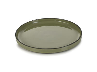 Plate Ø26 cm Green Caractere