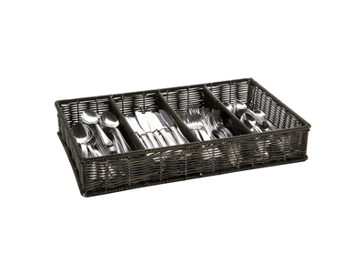 Cutlery basket 53x32.5 cm 4 compartments polypropylene