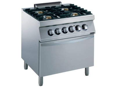 Stove 4 burners and electric oven gas 800 mm 700