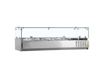 Køleopsats GN1/3 x4 RF m/ glas top