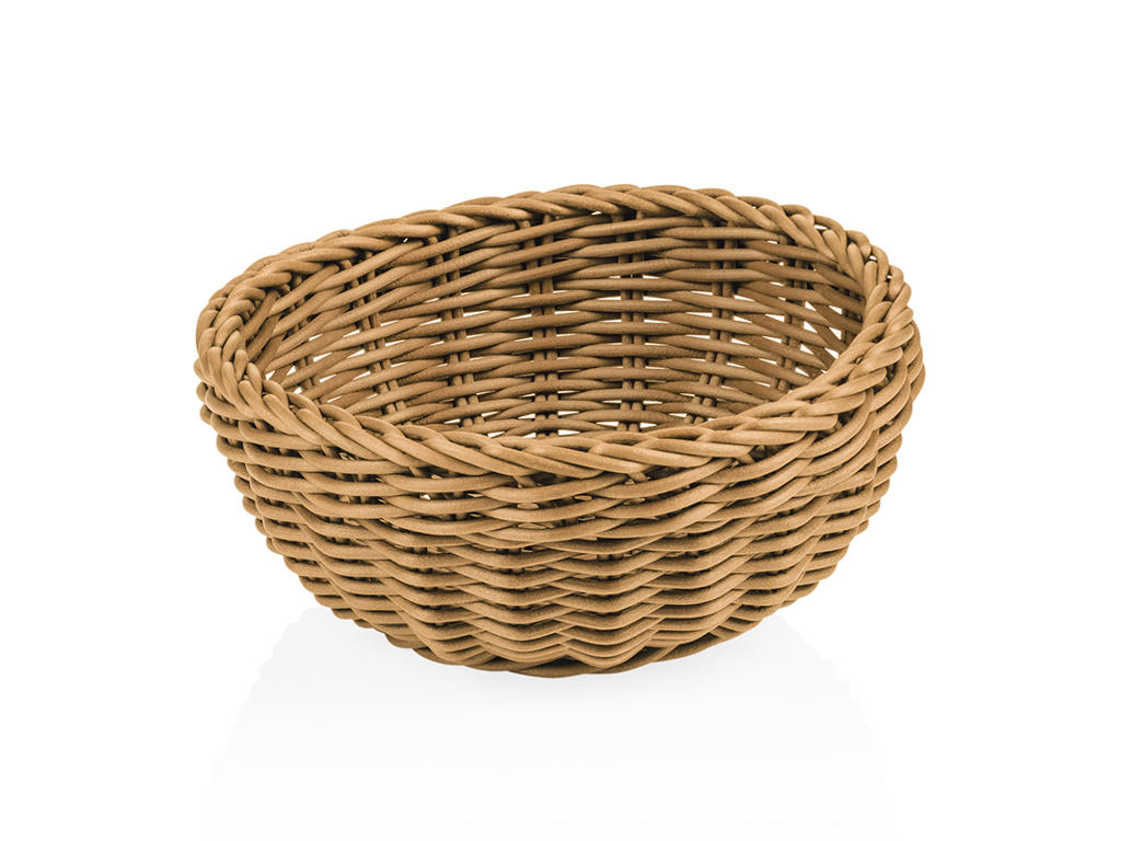 Bread Basket Beige Ø20 cm H8 cm Weaver Pro