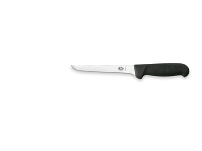 Deboner, 15 cm, Victorinox Fibrox, black, slim, straight blade