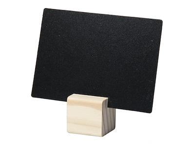 Price tag with wooden base 6pcs with marker