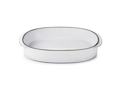 Oval Dish 34x25 cm White Caractere Culinaire