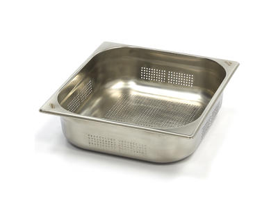 Perforated Canteen Container 2 / 3GN in Stainless Steel | 200mm