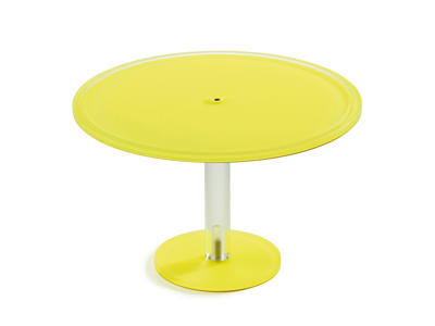 Cake stand on foot 33 cm Yellow Mealplak