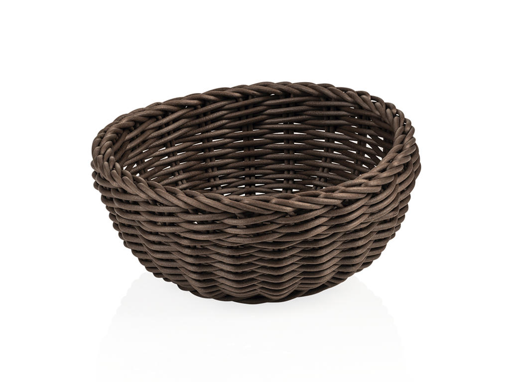 Bread Basket Brown Ø20 cm H8 cm Weaver Pro